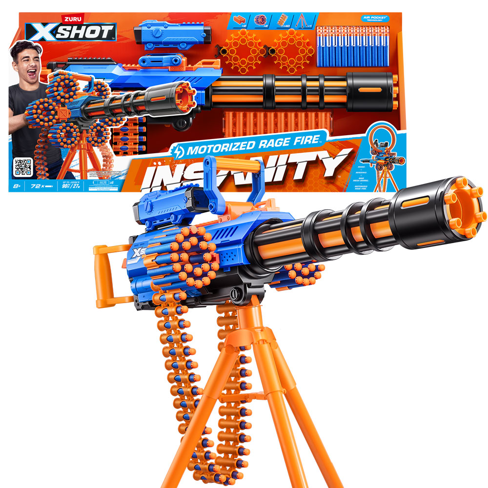 ZURU XShot Insanity Motorized Rage Fire 4pcs | A&A Global